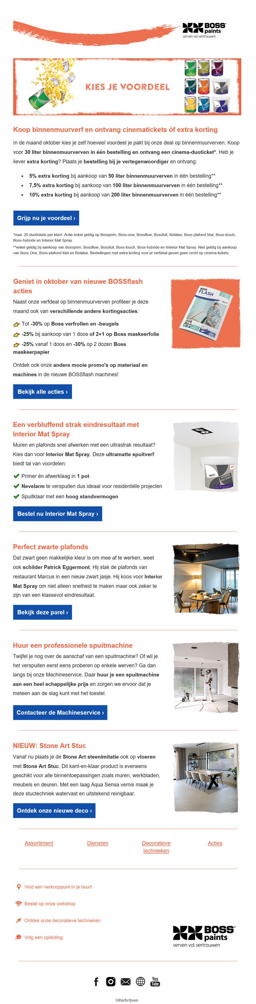 Onderwerp: Ontdek onze actie op binnenmuren