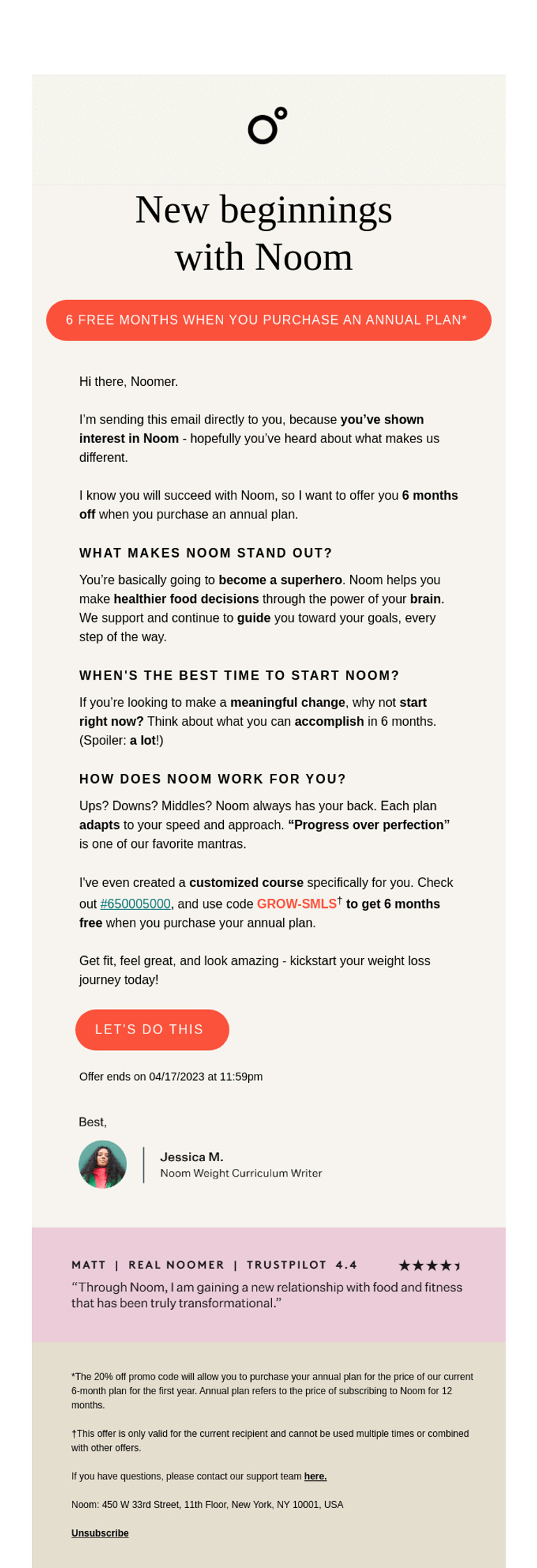 Subject: Limited time only: 6 months off your annual plan with code GROW-SMLS