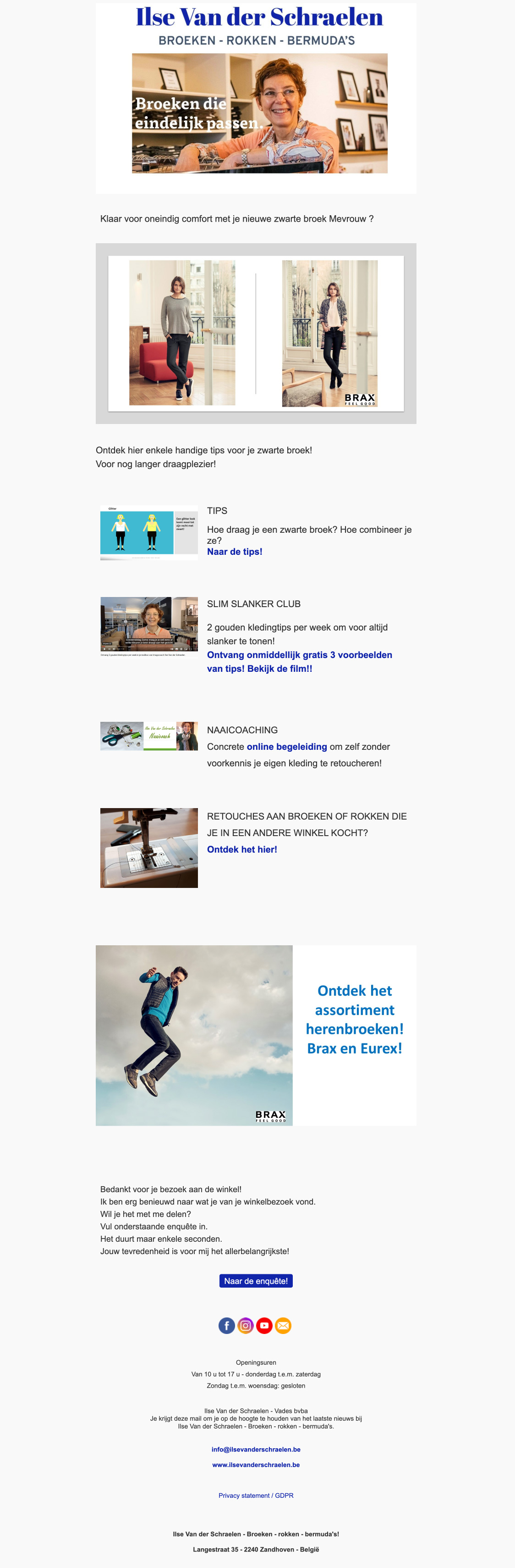Dag van aankoop - Dames - Zwarte broek