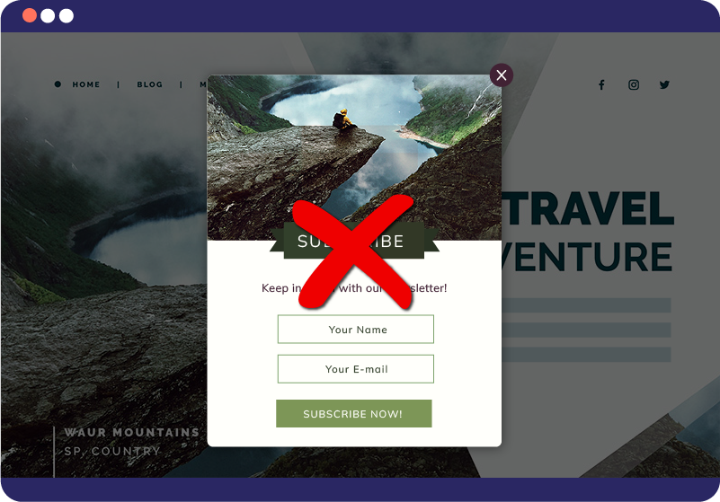 Irritante pop-ups