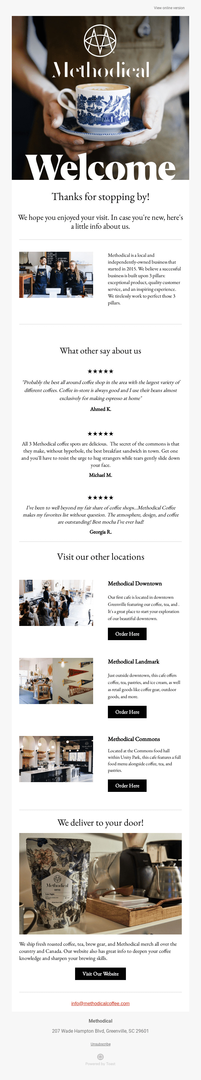 Onderwerp: Methodical Coffee: Welcome