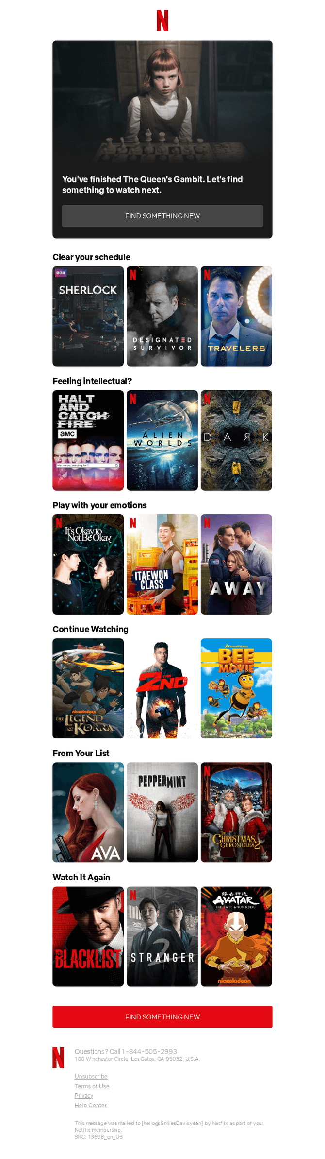 Subject: What to watch after The Queen's Gambit